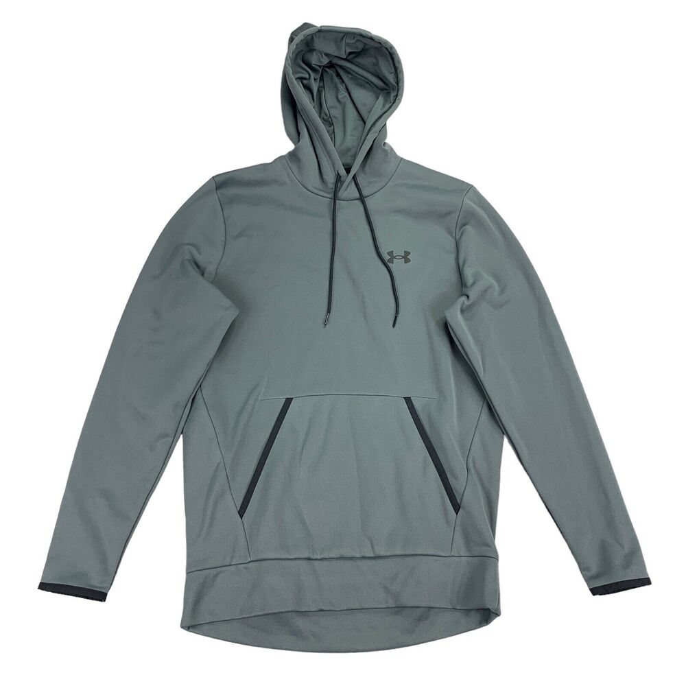 Under Armour Mens Fleece Slip-On Loose Stretch Hoodie Gray S